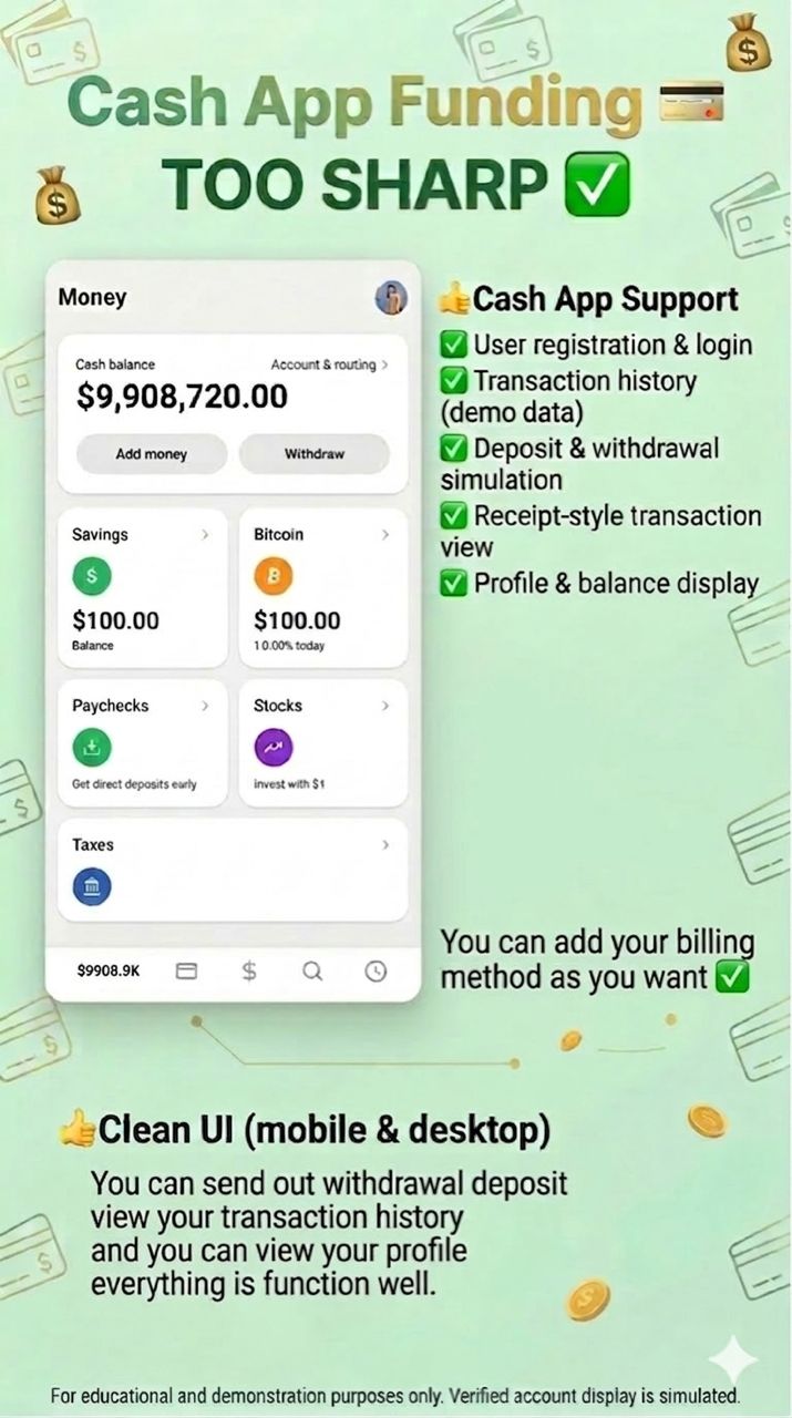 CASH APP FUNDING AND FLASHING