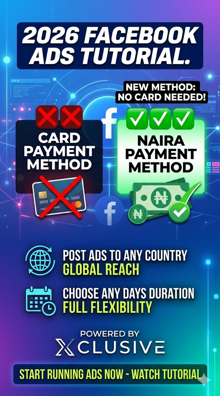FACEBOOK ADS TUTORIAL (2026 method, card not required)