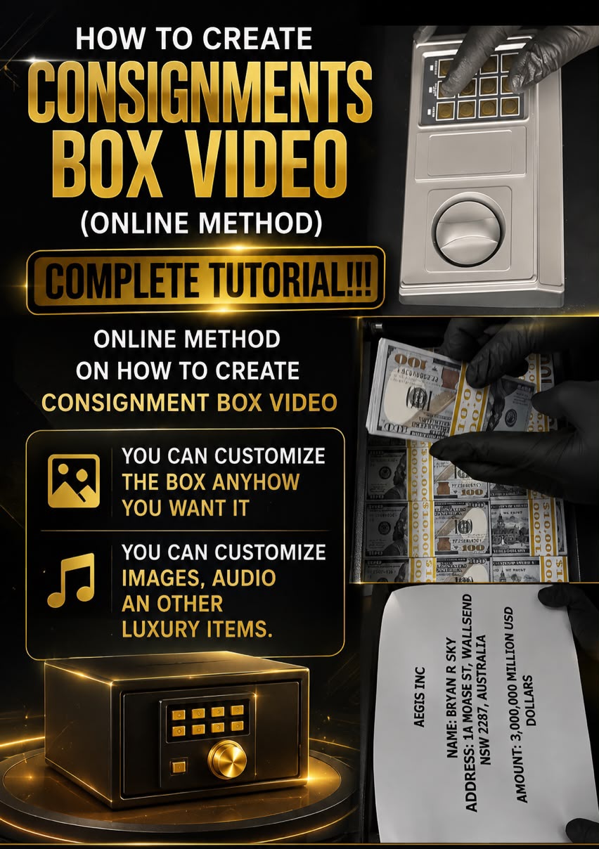 Consignment box video creation tutorial (online method)